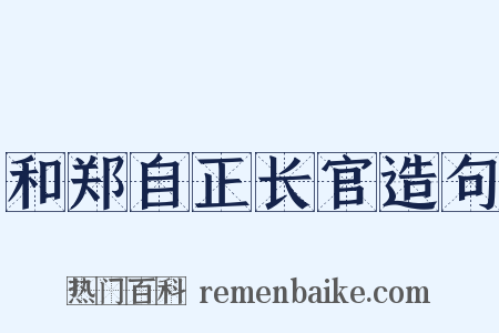 和郑自正长官造句是什么意思的图片